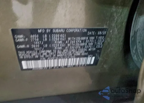 2020 Subaru Outback Limited from USA, damaged, VIN 4S4BTALC5L3247993